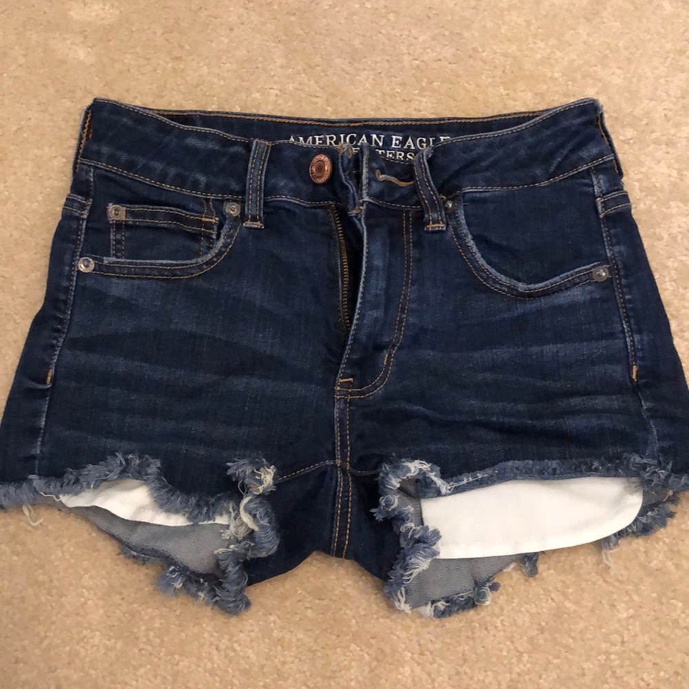 American Eagle High Rise Shortie Shorts